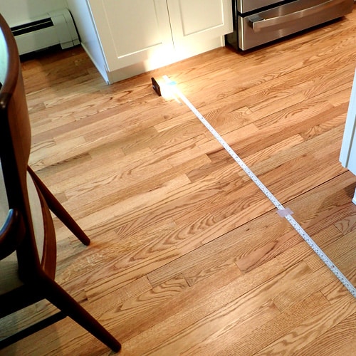 shrinking red oak strip flooring