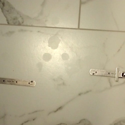 liquid spills on ceramic tile